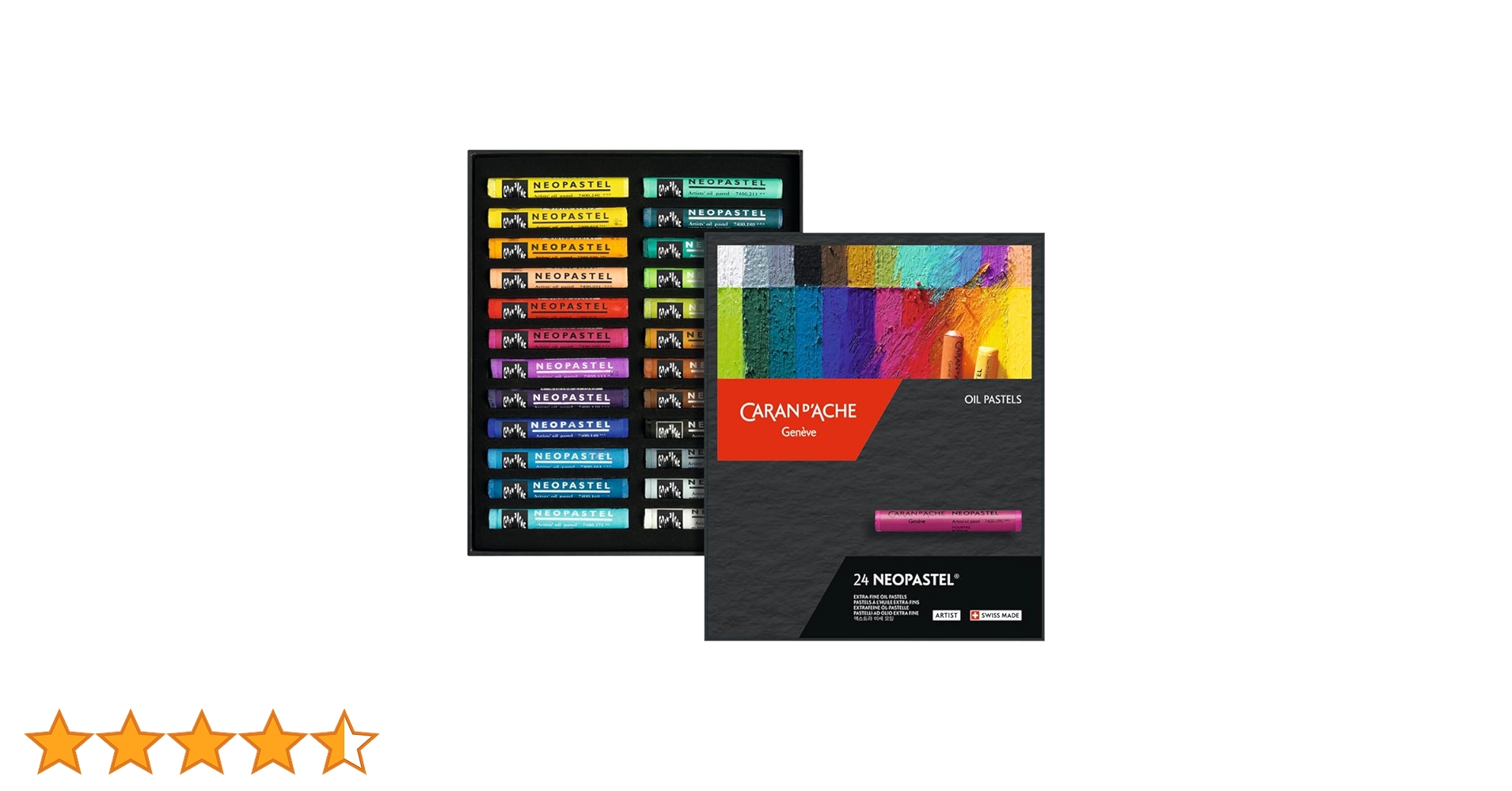 未使用　CARAN D'ACHE NEOPASTEL 24色セット Caran D'ache Neopastel Oil Pastels Set Of 24 (7400.324